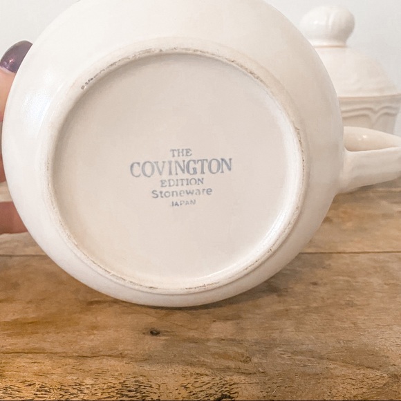 Vintage sugar/creamer stoneware The Covington Edition - Picture 5 of 12